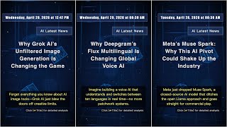 AI Tech News: Thursday, April 30, 2026 at 07:15 AM #QixNewsAI