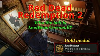 RDR2 - Mission #5 - Who the hell is Leviticus Cornwall?, New game GOLD walktrough, PC, 4K, ULTRA