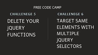 Celebrity FCC - Delete jQuery Functions & Target Same Element With Mulitple jQuery Selectors - SOLUTION !!! Wealth