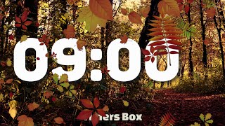 🍂 9 Minute Autumn Timer with Relaxing Music 🎵 and Gentle Alarm 🔔 | Fall Serenity 🍁