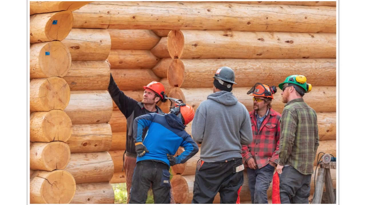 Log Building School in BC, Canada 