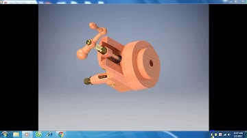 mô phỏng đơn giản render trên inventor 2016