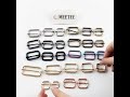 5/10Pc 20-50mm Metal Slides Tri-glides Wire-formed Roller Pin Buckles
