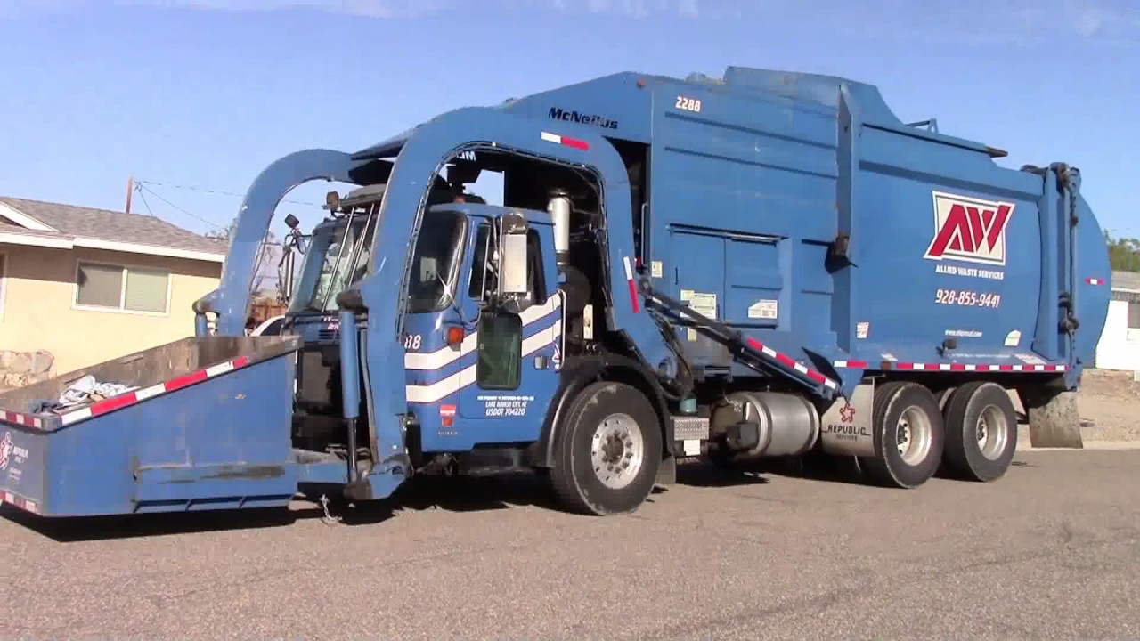 Republic Services of Lake Havasu City Manual Trash Collection! YouTube