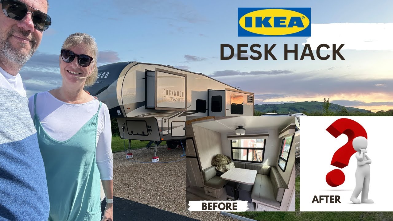 5th Wheel IKEA desk HACK | Unleash Your RV's Potential: Van Life | RV Living. UK