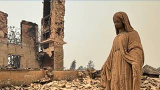 A symbol of her faith: Surviving statue brings hope to victim of Spokane Complex Fires