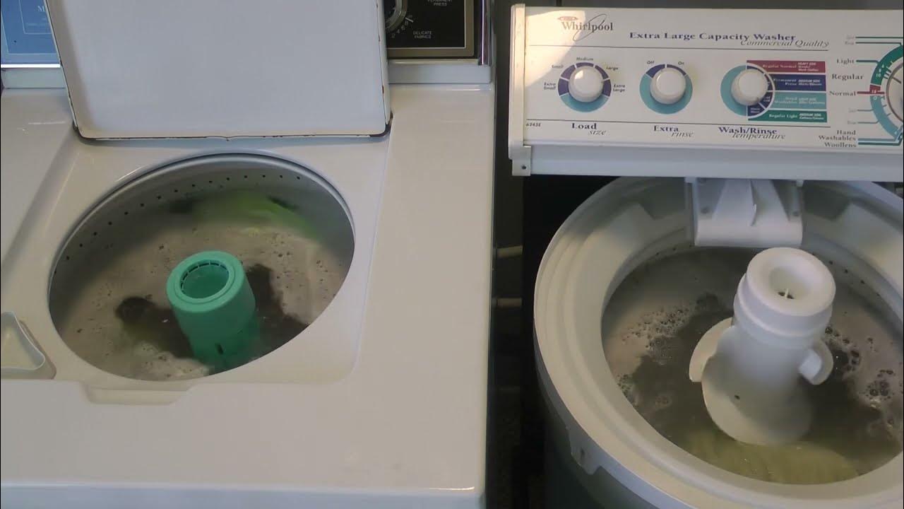 A close wash race between Whirlpool and Maytag Washing Towels (Old video) YouTube