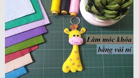 Handmade| Làm móc khóa bằng vải nỉ đơn giản #6