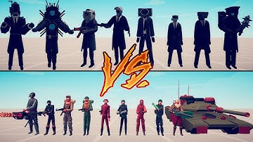 CAMERAMAN vs MILITARY TEAM - Totally Accurate Battle Simulator