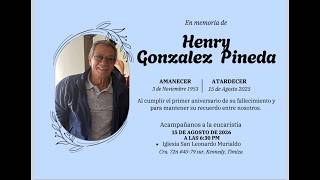Eucaristía por el eterno descanso del alma de Henry González Pineda