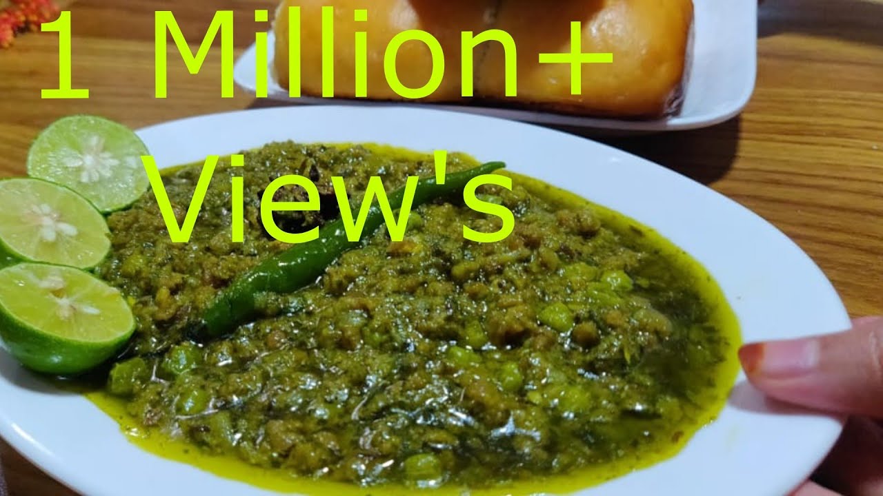 Bombay / Mumbai style Green Kheema Pav | Hara Keema Pav