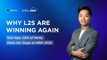 Why L2s Are Winning Again | Tom Ngo, CEO of Metis, at KBW 2025
