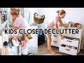 Kids Closet Organization Motivation | Declutter and Clean With Me! | Kendra Atkins