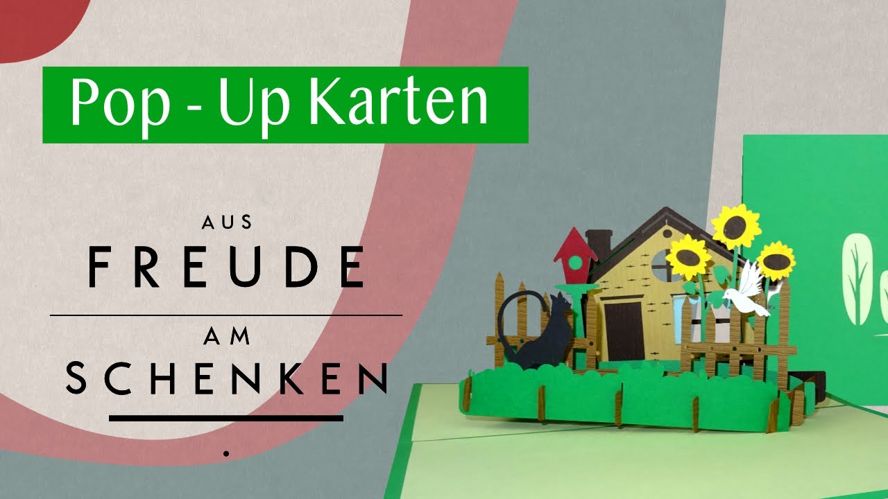 Pop-Up 3D Karte 'Haus & Garten' - Grußkarte Mit Wow-Effekt