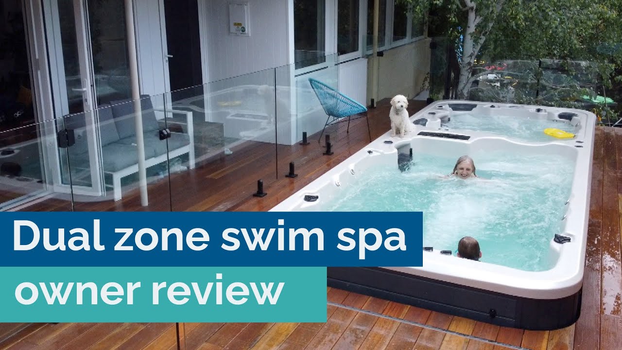Vortex Hydrozone™ Dual Zone swim spa review a spa at one end and pool