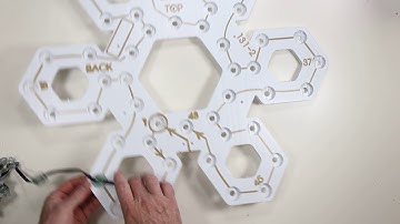 PixNode CoroFlake™ Hex Snow Flake for Nodes and Mini-Lights  12 24 36 48 Inches