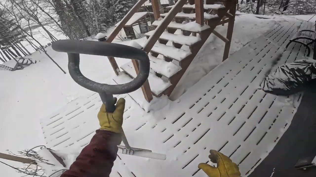 Snowblowing the nice dump we just got