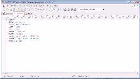 jQuery Tutorial - 191 - DIV that follows down screen