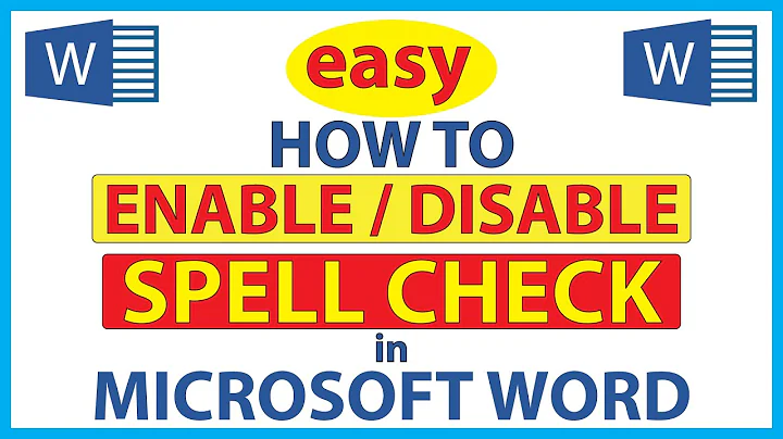 Microsoft Word: How To Enable Or Disable Spell Check In Word | 365 |