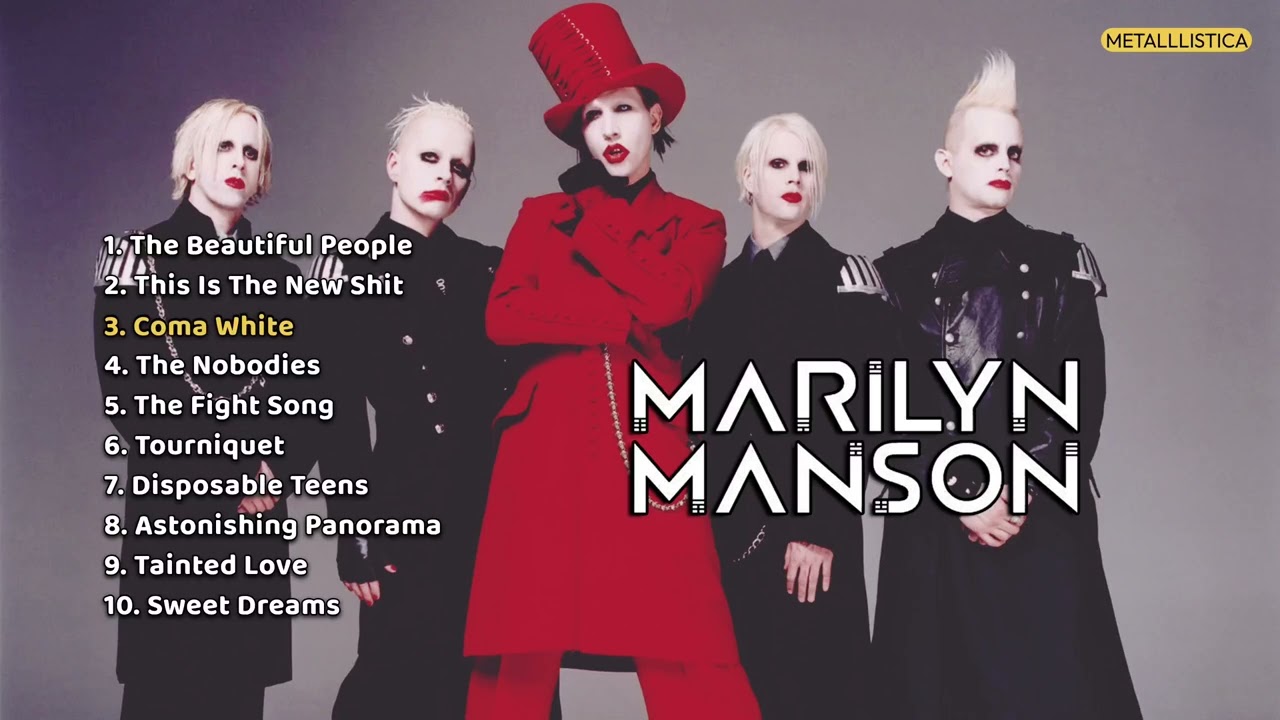 Marilyn Manson - 10 Best Songs. METALLLISTICA version!