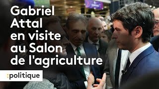 Gabriel Attal en visite au Salon de l'agriculture