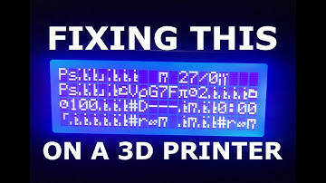 Fixing a garbled LCD on a 3D Printer