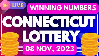 Connecticut Night Lottery Draw Results - Nov 08, 2023 - Play 3 - Play 4 - Cash 5 - Lotto - Powerball