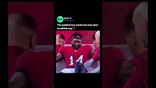 The Saddest Four Words An Athlete Can Say...