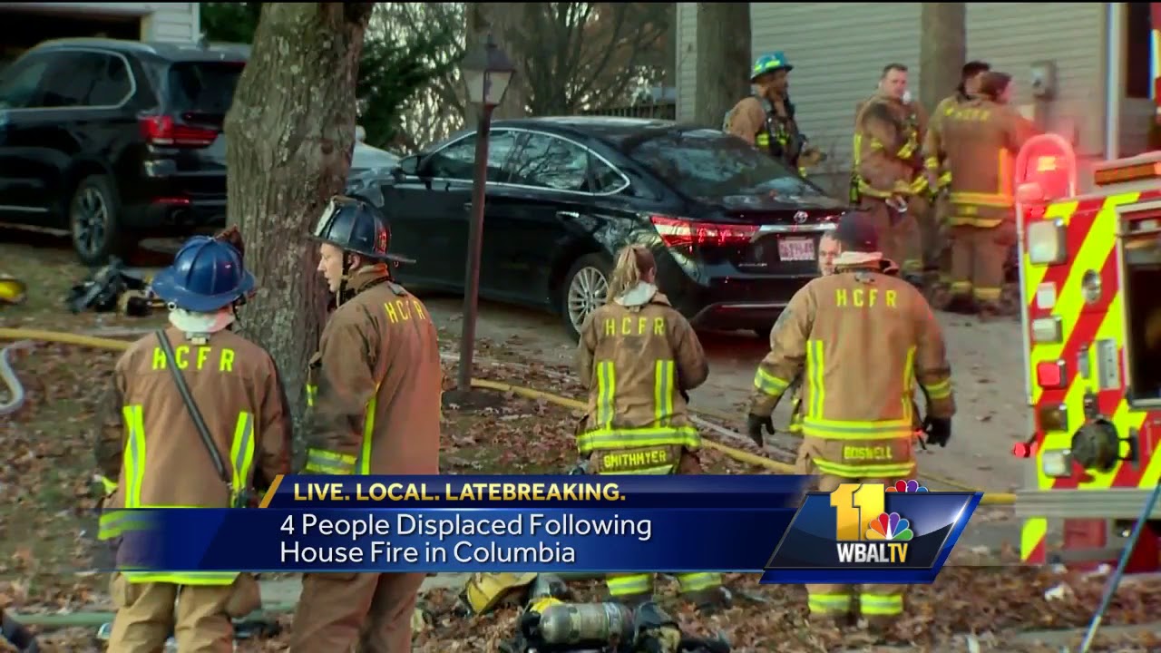 Video: House fire displaces family in Columbia - YouTube