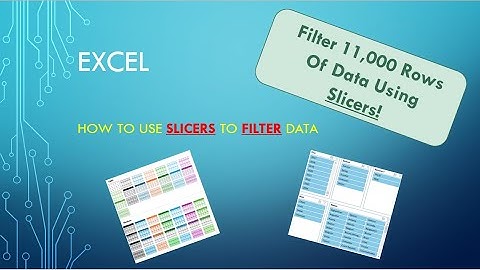 Excel - Filter data with Slicers #excel #exceltips #work #school #college #exam #data