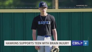 Hawkins community rallies behind hospitalized high school teen
