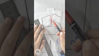 Patternmaking Tip| Transfer Back Armhole Dart To Shoulder - Neckline sewingpatternpatterndrafting