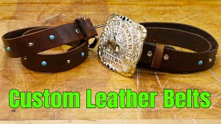 Making some new Leather Belts for My Daughter | Leatherworking by Home Built Workshop 358 views 6 months ago 15 minutes