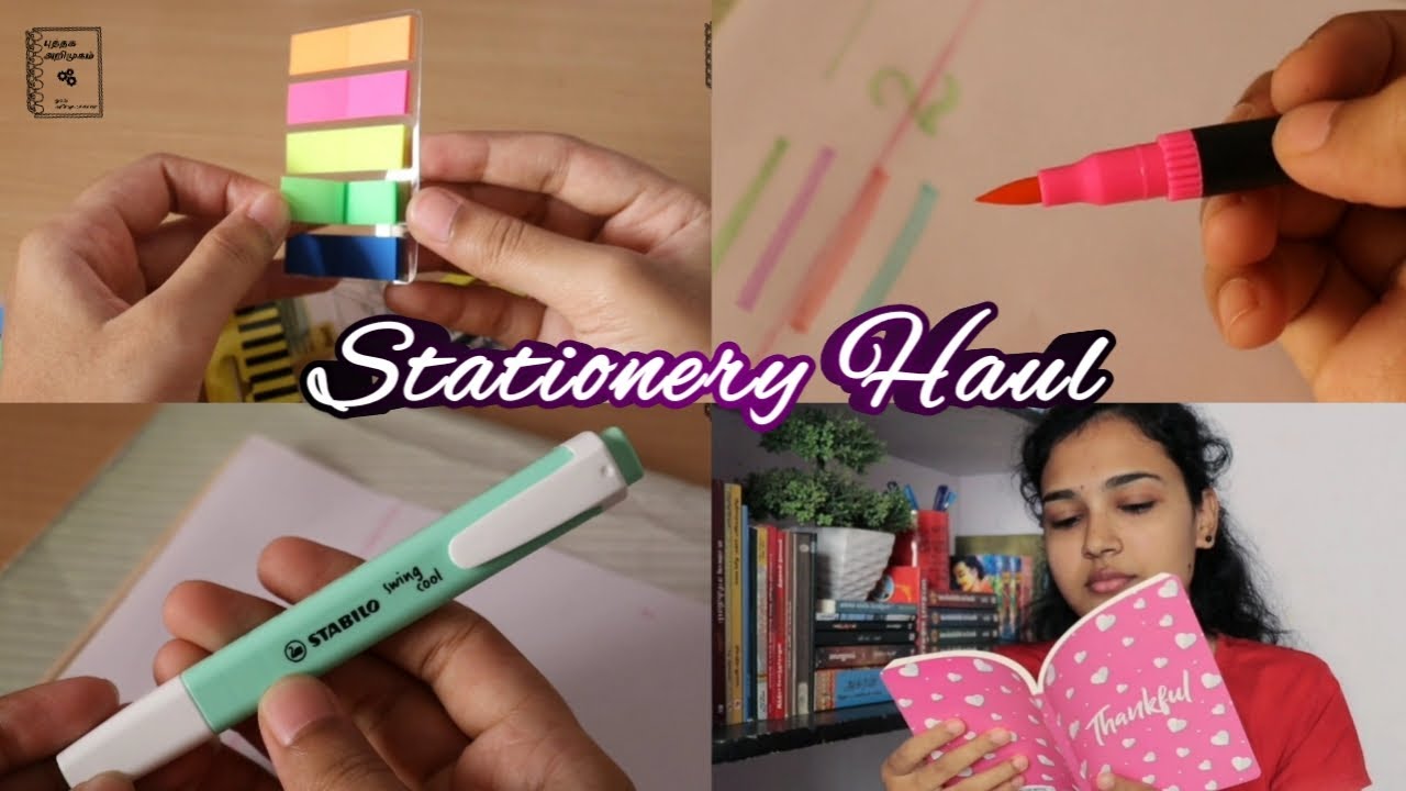 Stationery Haul journals pens YouTube