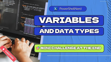 3 - PowerShell Working with Variables and Data Types!!!