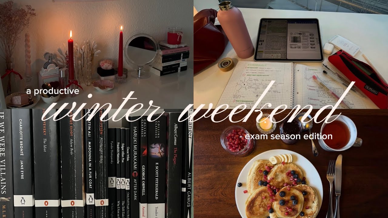 a productive winter weekend l balancing studying & self-care
