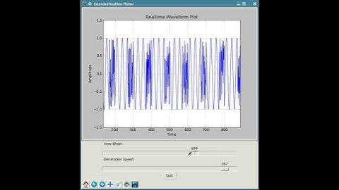 Realtime Plotting with python/matplotlib (extended)