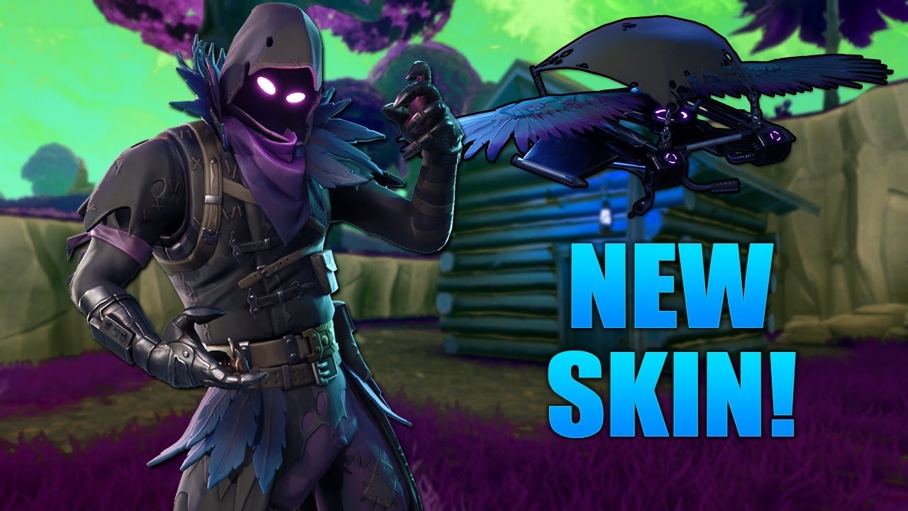 NEW RAVEN SKIN & FEATHERED FLYER GLIDER! NEW SKINS GAMEPLAY ON FORTNITE! (FORTNITE BATTLE ROYALE)