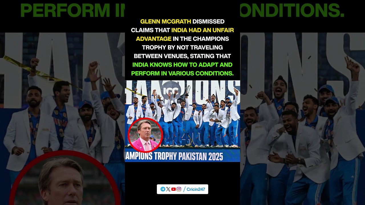 Glenn McGrath Dismisses ‘Unfair Advantage’ Claims Against India! 🏏