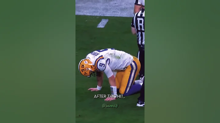 The Moment That Changed Joe Burrow..🥶🤯 #trending #viral #football #collegefootball