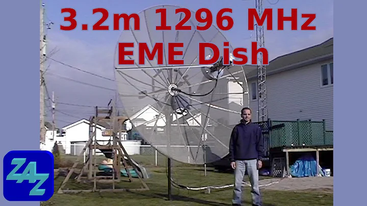 VE2ZAZ - 3.2m dish for 1296MHz EME (Moonbounce) - 2024 Remaster