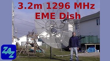 VE2ZAZ - 3.2m dish for 1296MHz EME (Moonbounce) - 2024 Remaster