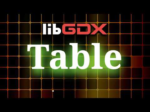 libGDX Scene2d Table Explained: Complete Modern Guide to Build Game UI with Table!