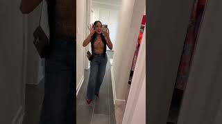 Glam Look Mirror Selfie ✨ Stunning Outfit & Makeup Transformation 💄🔥 #shorts #humor #makeup