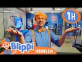 Skydiving Dalam Ruangan! TERBANG! | Petualangan Blippi | Kartun Anak Anak | Moonbug Kids Indonesia