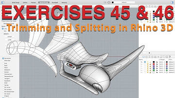 Trimming and Splitting in Rhino 3D