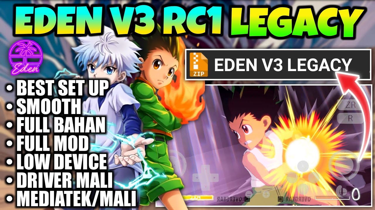NEW UPDATE🔥 EDEN EMULATOR V3 RC1 LEGACY - SETTING TERBAIK DI HP KENTANG | Eden Emulator