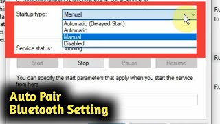 Windows 10 auto pair bluetooth setting