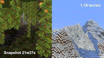 Minecraft 1.18 first official snapshot is here || Snapshot 21w37a