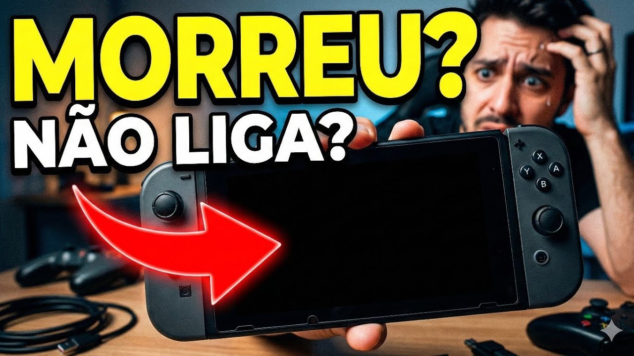 Nintendo Switch Desbloqueado NÃO LIGA ou Tela Preta? Como Resolver